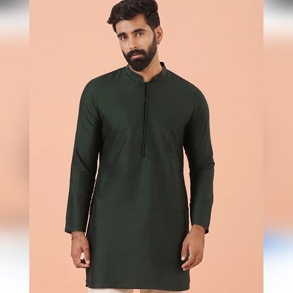 Kisah Men Black Long Sleeve With Pockets Kurta sz 42